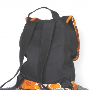 Plecak czarny, pomarańczowy, Arampi