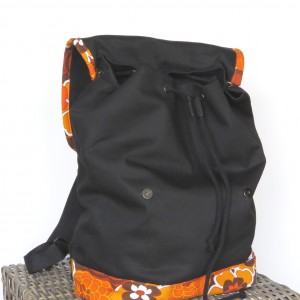 Plecak czrny, pomarańczowy, Arampi